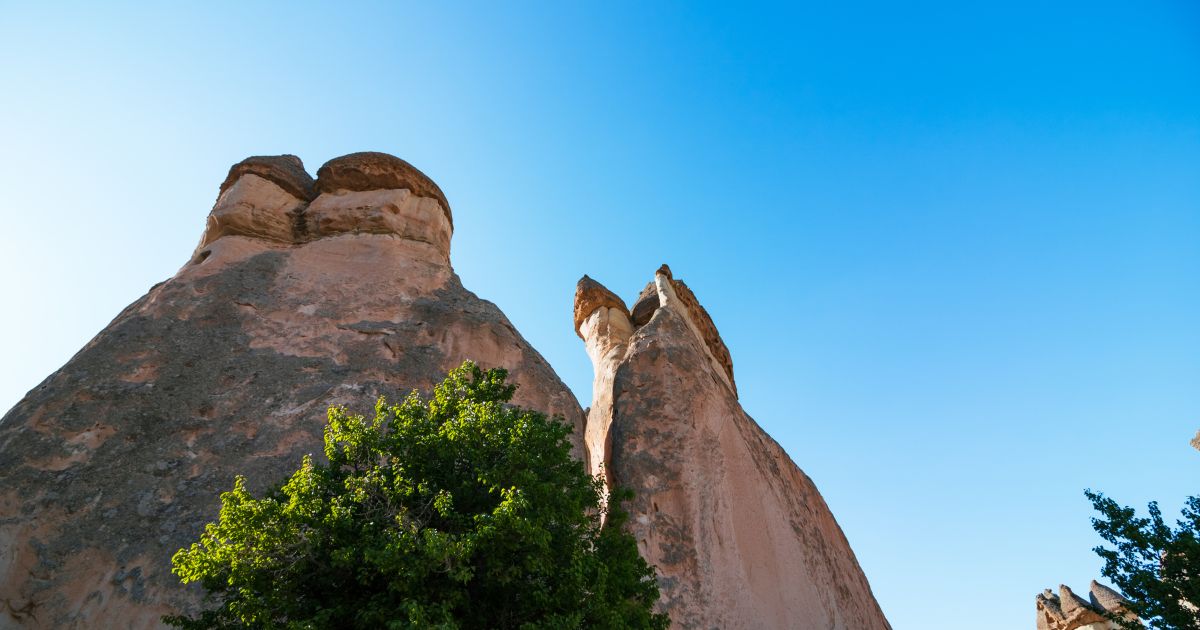 fairy chimney rock formations in Pasabagi