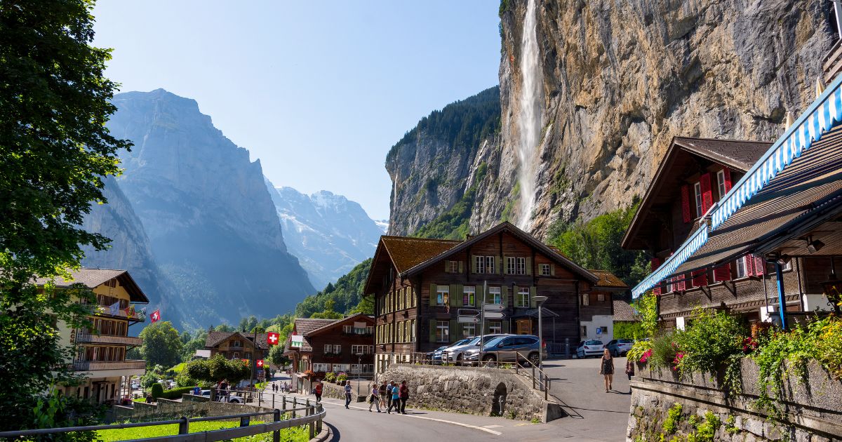 swiss alps town